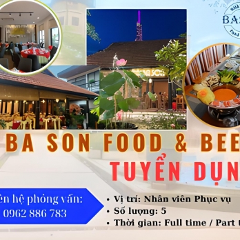 CƠ HỘI NGHỀ NGHIỆP CÙNG NHÀ HÀNG BASON FOOD & BEER